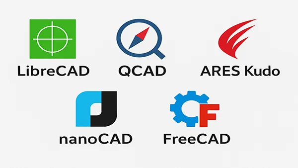 ۵ جایگزین سبک و رایگان برای AutoCAD در پروژه‌های GIS