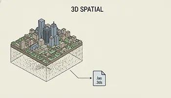 فرمتهای داده در GIS ، مقایسه کامل ساختارها و کاربردها 12 فرمتهای مدلسازی سهبعدی (3D Spatial Formats)