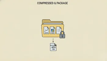 فرمتهای داده در GIS ، مقایسه کامل ساختارها و کاربردها 10 فرمتهای فشردهسازی و بستهبندی داده فضایی (Compressed & Package Formats)