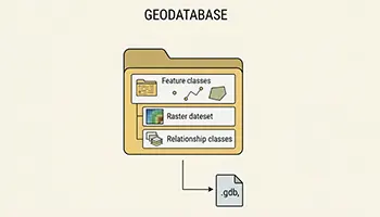 فرمتهای داده در GIS ، مقایسه کامل ساختارها و کاربردها 6 ژئودیتابیسها (Geodatabase Formats)