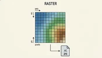 فرمتهای داده در GIS ، مقایسه کامل ساختارها و کاربردها 4 فرمتهای رستری (Raster Formats)